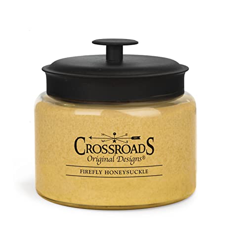 Crossroads Firefly Honeysuckle Jar Candle, 48-Ounce, Paraffin Wax