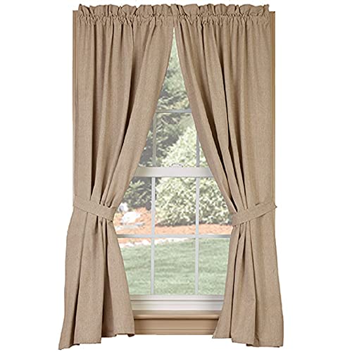 The Country House Collection 31379 Hickory Run Lined Panels, Pair, 72-inch Length