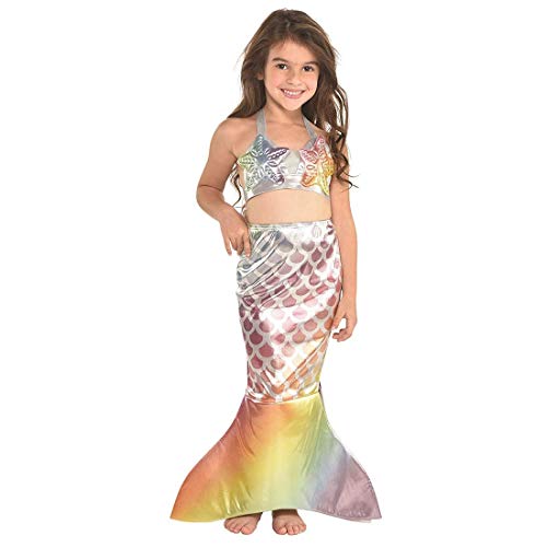 Amscan Rainbow Mermaid Kit - Girls M(8-10), Medium, Multi