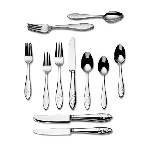 Lenox Butterfly Meadow 20-Piece Flatware Set, 3.50 LB, Metallic