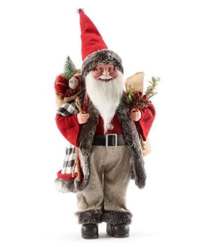 Giftcraft 684060 Christmas Standing Santa D‚àö¬©cor, 18-inch Height