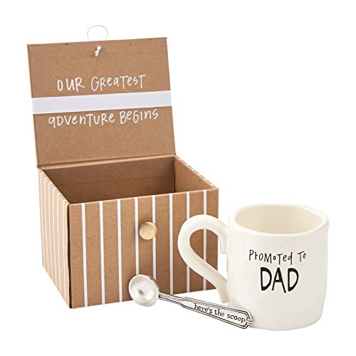 Mud Pie DAD Coffee Announcement Box, 10 x 2 x 2.7 inches