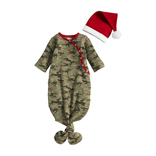 Mud Pie Camo Christmas Take Me Home, 0-3 Months