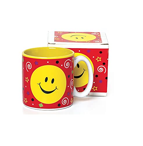burton + BURTON Smiley Face Happy Face Party Mug With Decorative Gift Box Great Inexpensive Gift