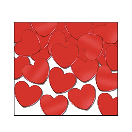 Beistle Fanci-Fetti Hearts (red) Party Accessory (1 count) (1 Oz/Pkg)
