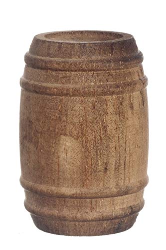 Aztec Imports Dolls House Miniature 1:12 Scale Pub Bar Accessory Wooden Wine Beer Barrel