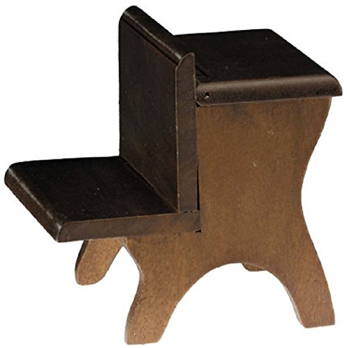 Aztec Imports Dollhouse Miniature School Desk in Walnut