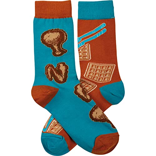 Primitives by Kathy 113071 Chicken and Waffles Socks, Muticolor