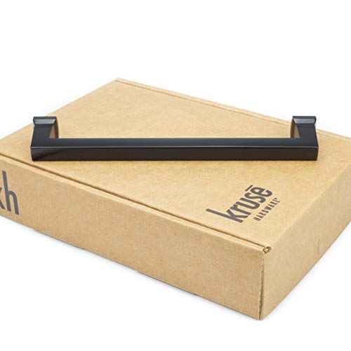 Kruse Hardware 30948 - (10-Pack) Conrad Door and Drawer Pull - 6in Center-to-Center, Matte Black