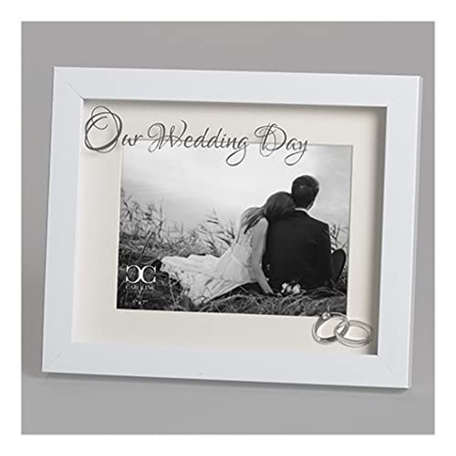 Roman Caroline Collection Our Wedding Day Picture Frame, Holds 4 x 6 inches Photo