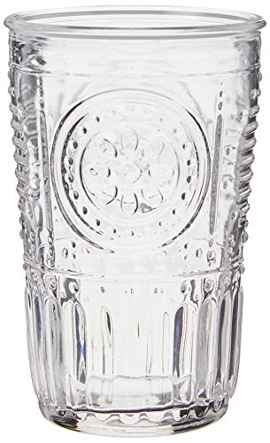 Bormioli Rocco Romantic Water Glass, 10.25 oz., Set of 6, Clear