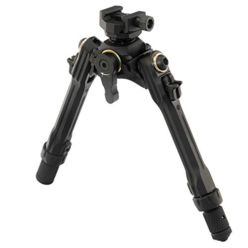 Leapers UTG PRO TBNR Bipod, 7""-9"" Center Height, Picatinny, Black (TLUBP02-A)