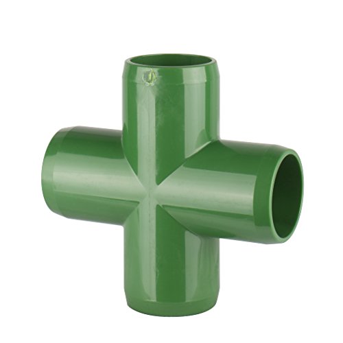 Snapclamp PVC Fitting Cross 1" - Green (1 pc)