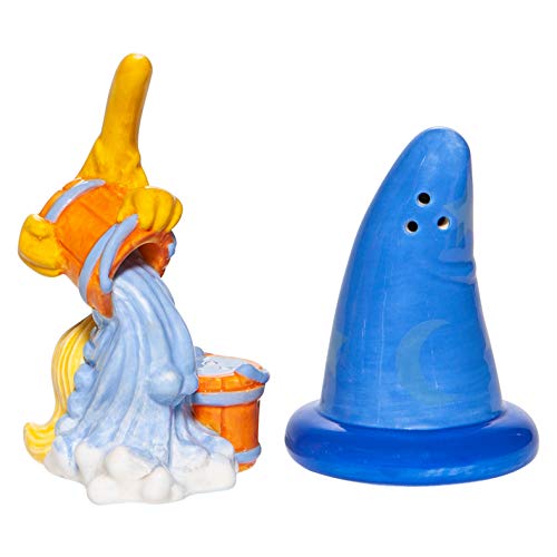 Enesco Disney Ceramics Sorcerer Hat and Broom Salt & Pepper
