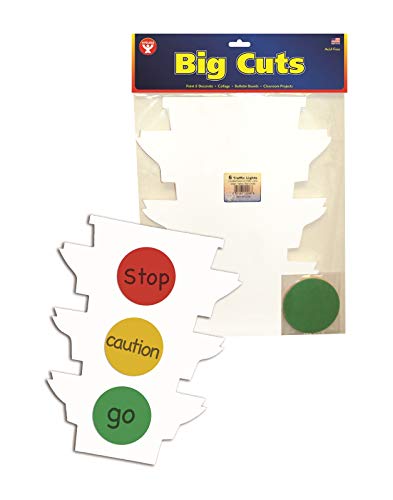 Hygloss Traffic Light Kit - Make Your Own Traffic Light - Fun Road Safety Activity For Kids - Behavior Incentive For Students - 24 Sets