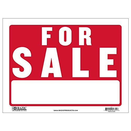 BAZIC 12" X 16" For Sale Sign