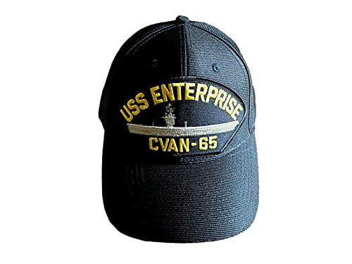 Eagle Crest USS Enterprise CVAN-65 Navy Ship HAT U.S Military Official Ball Cap U.S.A Made