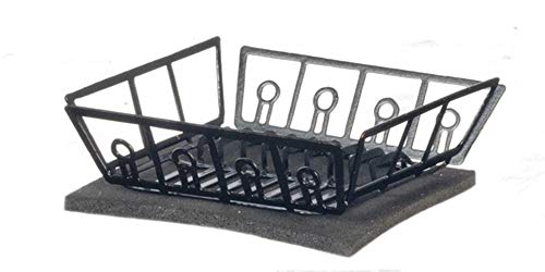 Aztec Imports International Miniatures Dollhouse Miniature Black Dish Drainer with Mat