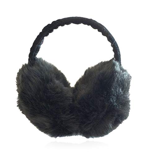 Calla Couture Oversized Luxury Soft Warm Ear muffs, (Black)