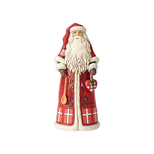 Enesco Jim Shore Heartwood Creek Danish Santa Around The World Figurine, 7", Multicolor