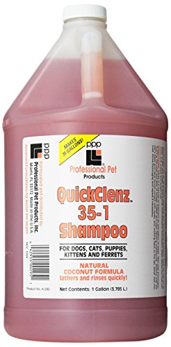 PPP QuickClenz Quick Rinsing Dog and Cat Shampoo, 1-Gallon