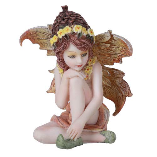 Pacific Trading Giftware Fairy Garden Acorn Flower Fairy Decorative Mini Garden Figurine 3 Inch