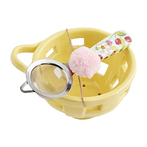 Mud Pie Berry Bowl Set, Yellow, 5 1/2-inch
