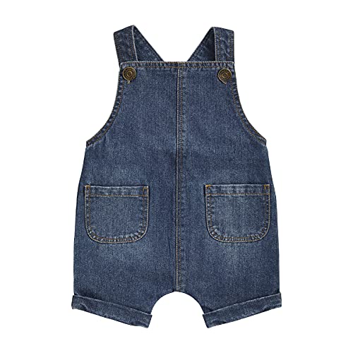 Mud Pie Baby Denim Overalls, 0-3 Months