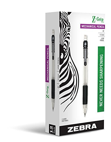 Zebra Pen Z-Grip Mechanical Pencil, 0.5mm Point Size, HB 