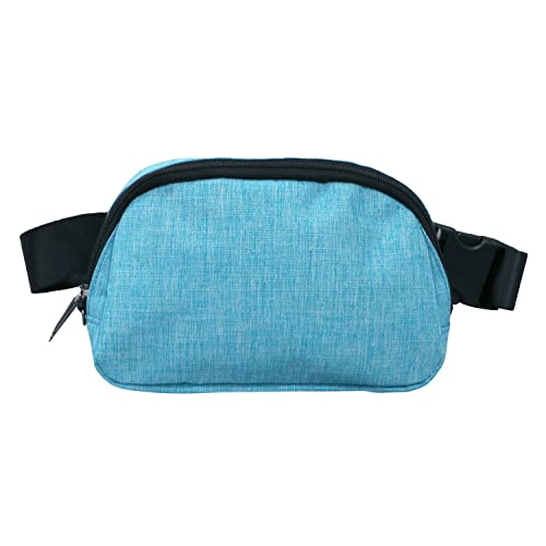 Calla Nupouch Anti-theft Belt Bag with Adjustable Strap for Women and Men Fanny Pack Crossbody Woven Twill (Light Blue)