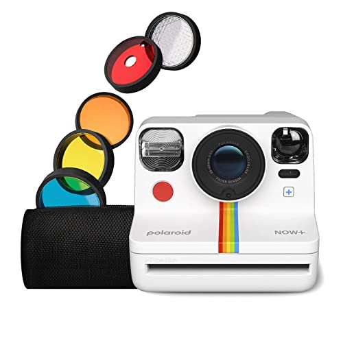 Exertis Polaroid Now+ 2nd Generation I-Type Instant Film Bluetooth Connected App Controlled Camera - White (9077)