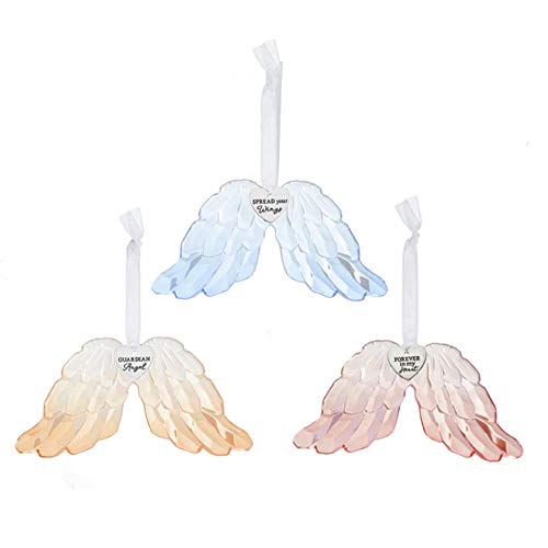 Ganz ACRY-681 Inspirational Wings Ornaments, Set of 3