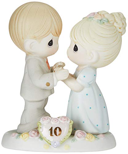 Precious Moments,  A Decade Of Dreams Come True - 10th Anniversary, Bisque Porcelain Figurine, 730007
