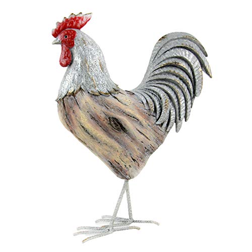 Midwest Design Imports Rooster, 15", Silver