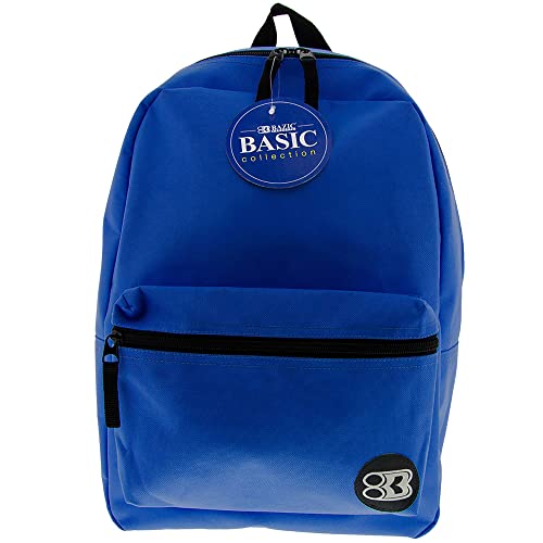 BAZIC 1031 Basic Backpack, Blue, 16"