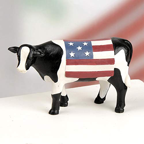 Blossom Bucket 191-12268 Americana Cow, Multi-Colored