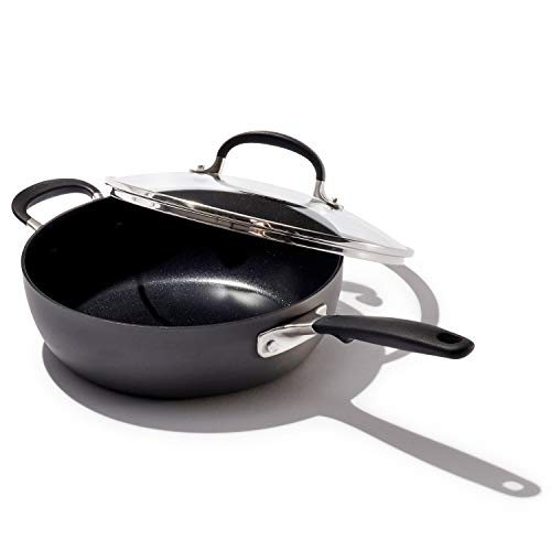 Cookware Company OXO CC002663-001 Good Grips 3QT Covered Chef Pan with Helper Handles, Black