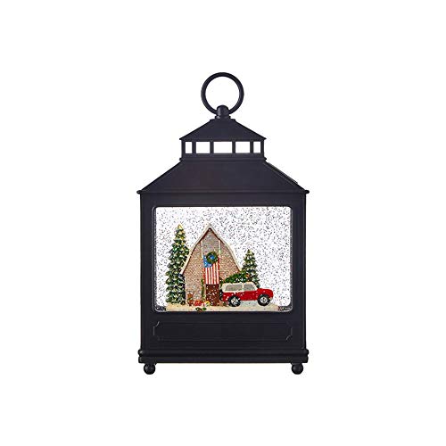 RAZ Imports 2021 Holiday Water Lanterns 11" Barn and Truck Lighted Water Lantern