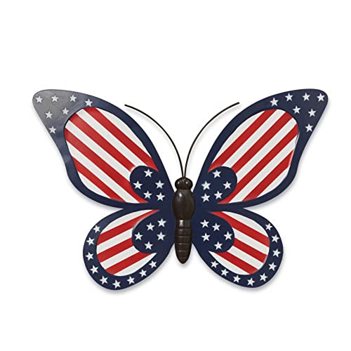 Gerson International Americana Butterfly, Metal, 21.9-inch Length