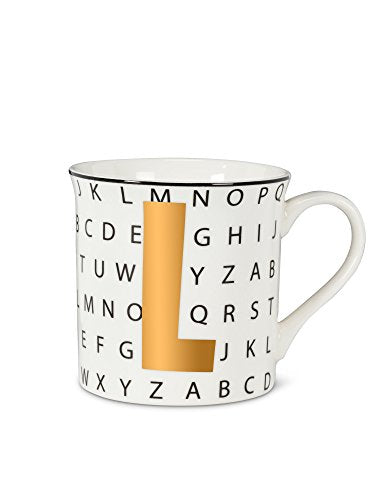Abbott Collection  27-Alpha/L Graphic Letter L Mug