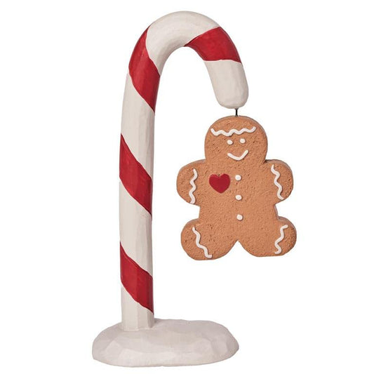 Blossom Bucket Candy Cane with Gingerbread Man