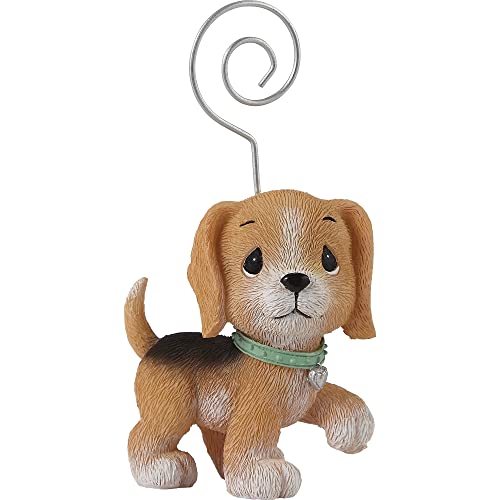 Precious Moments I Ruff You Beagle Resin/Metal Photo Holder, Multi