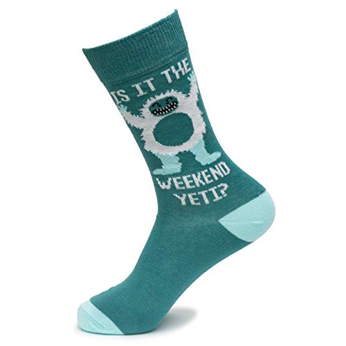 Great Finds Weekend Yeti, Fancy Colorful Cotton Comfy Novelty Funny Dress Socks Unisex, ANIMALS Patterned Cool Design Gift, Women&