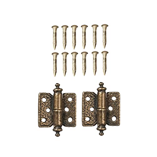 Aztec Imports Melody Jane Dollhouse Ornate Butt Hinges Antique Gold Miniature DIY Fittings Hardware