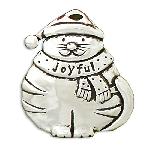 Basic Spirit Handcrafted Christmas Ornament - Cat / Wishes Jolly - Home D‚àö¬©cor, for Tree Decoration
