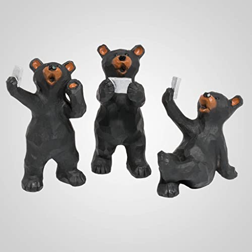 Lipco 19629 Bear Selfie Figurines, Set of 3