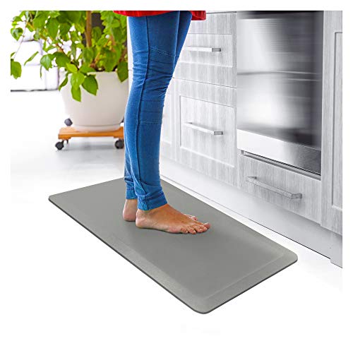 Floortex CC2032GRY Gray CraftTex Standing Comfort 20" x 32" Luxury Anti-Fatigue Mat for Crafters