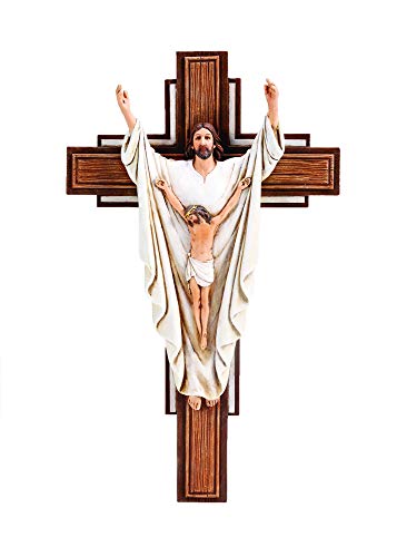 Roman Risen Christ Wall Crucifix 10&quot;