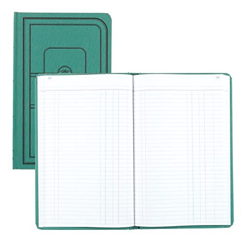 Rediform NATIONAL Green Canvas Journal, 12.125" x 7.625", 500 Pages (A66500J)