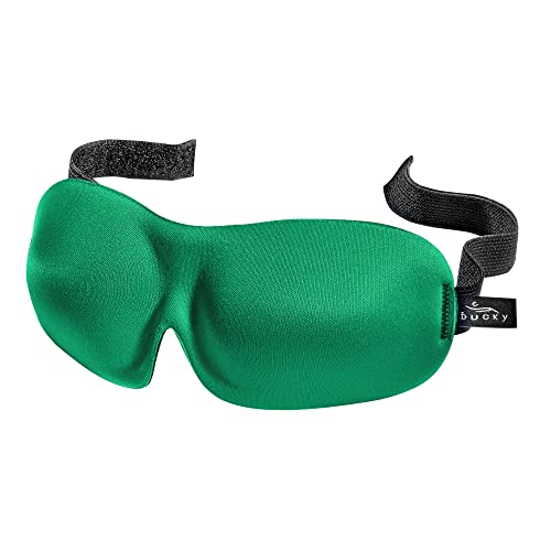 Bucky Women's 40 Blinks No Pressure Eye Mask for Travel & Sleep, Green, One Size